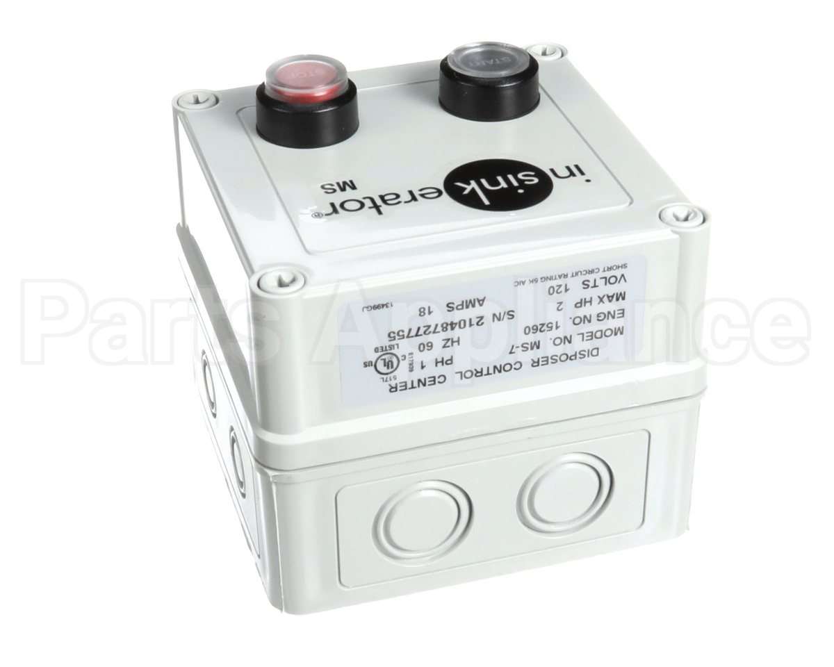 MS-7 Insinkerator Dspsrcntrlcntr120V,1Ph,1/2-2Hp