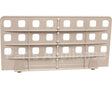 MUD18-8 Compatible Intermetro Divider, Shelf, 8"H X 18"W, Poly