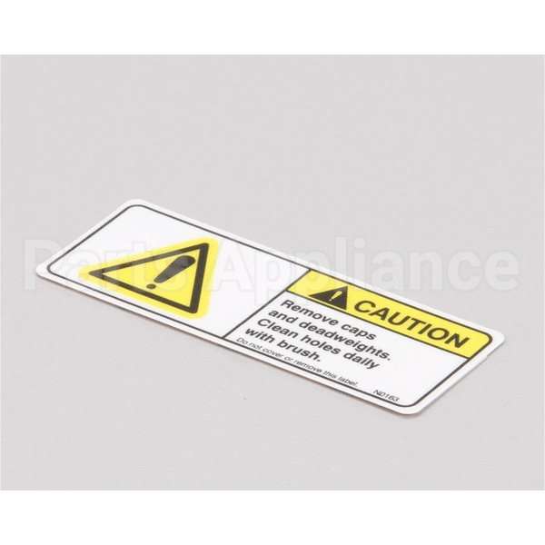 N0163 Compatible BKI Decal, Remove Caps, Clean