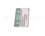 N0165 Bki Decal, Notice Lost Manual