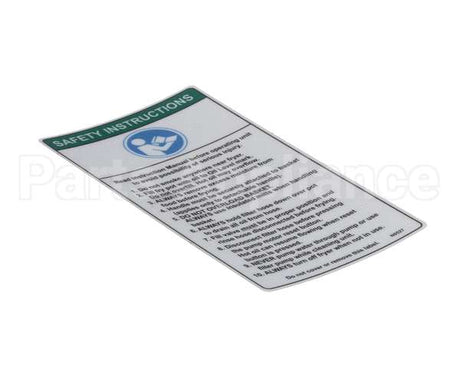 N0527 Bki Decal, Safety Instructions, Fryers