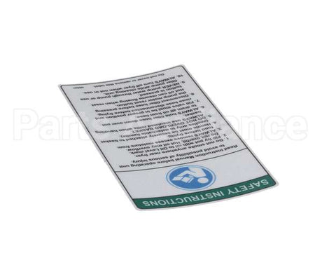 N0527 Bki Decal, Safety Instructions, Fryers