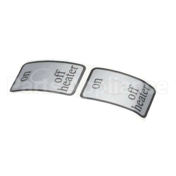 N955AL Compatible Grindmaster Label On/Off Heater - Gb/C2000