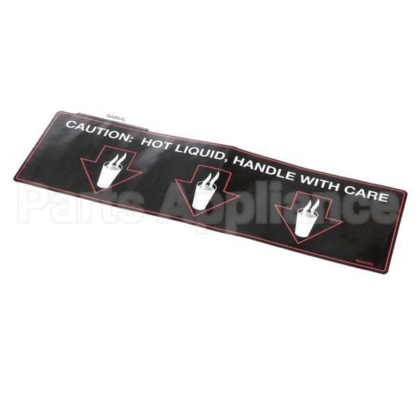 NA88AL Compatible Grindmaster Label Hot Liquid - Gb3 S/Java