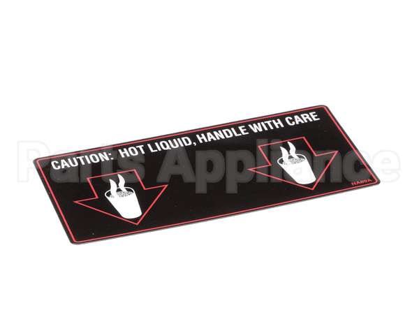 NA89AL Grindmaster Cecilware Label Hot Liquid-Gb2D/M/K