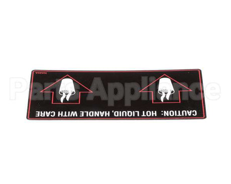 NA89AL Grindmaster Cecilware Label Hot Liquid-Gb2D/M/K