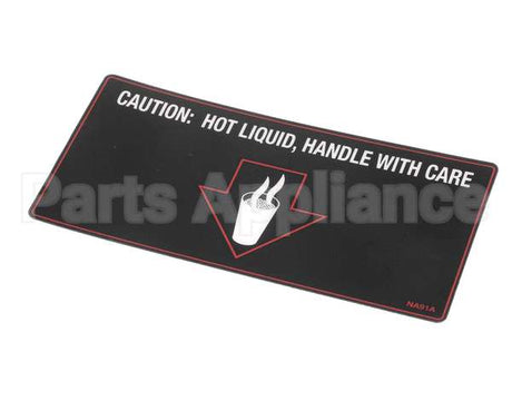 NA91AL Grindmaster Cecilware Label Hot Liquid- Gb1 S