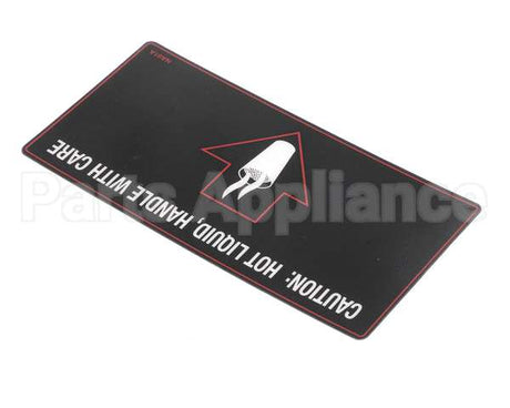 NA91AL Grindmaster Cecilware Label Hot Liquid- Gb1 S