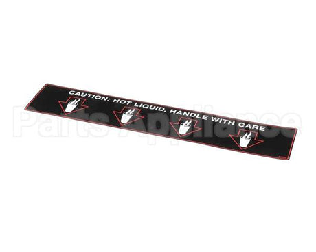 NA93AL Grindmaster Cecilware Label Hot Liquid-Gb4D/M/S