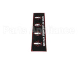 NA93AL Grindmaster Cecilware Label Hot Liquid-Gb4D/M/S
