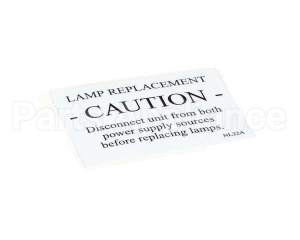 NL22AL Grindmaster Cecilware Label Caution (4) Gb8M