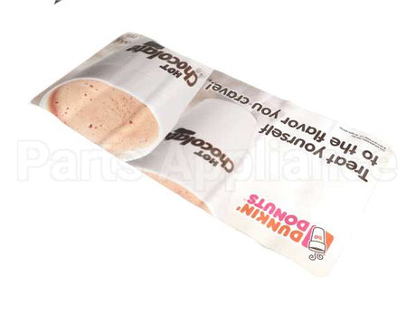 NS65AL Grindmaster Cecilware Label, Dunkin Upper Door