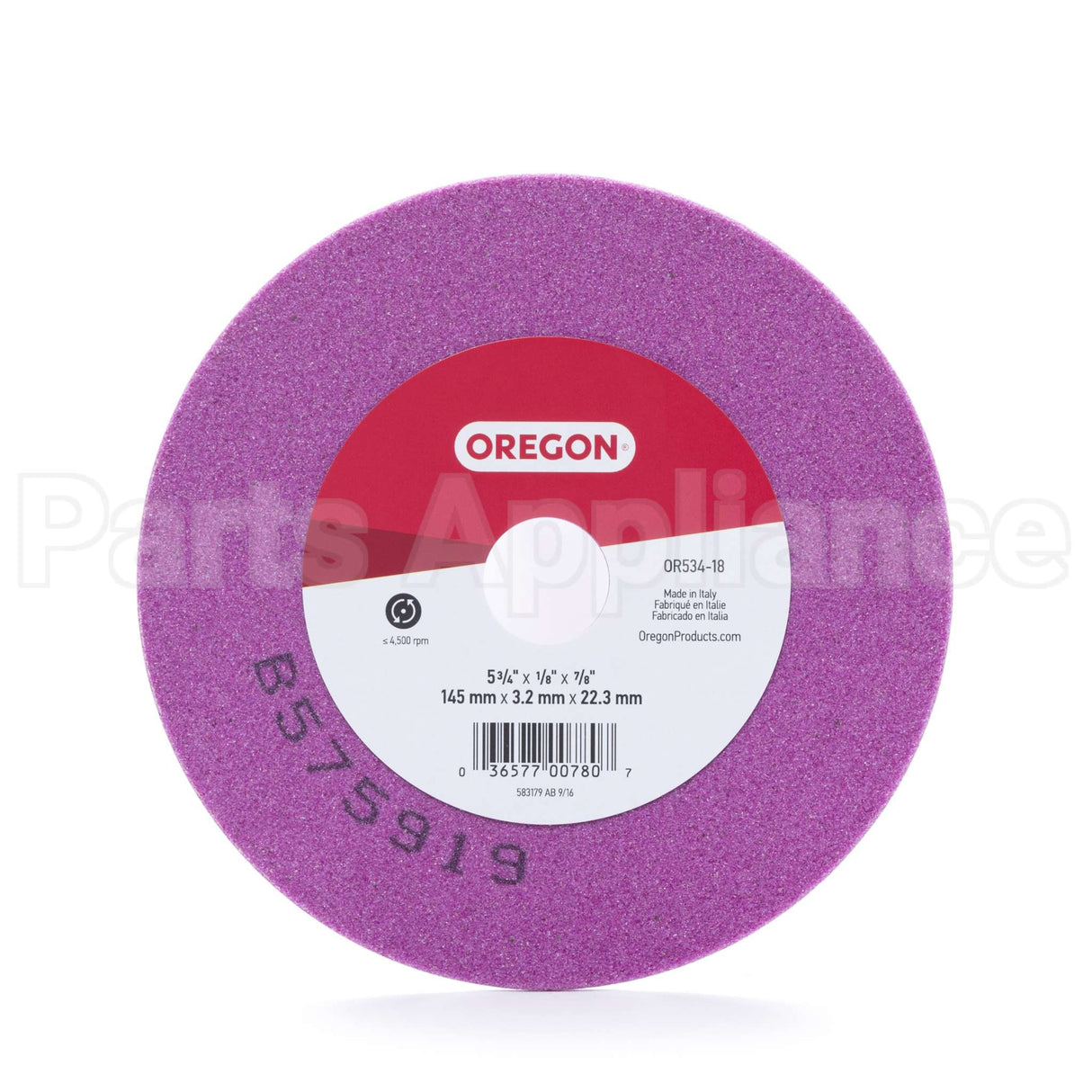 OR534-18 Oregon 1/8 Grinding Wheel For For Al