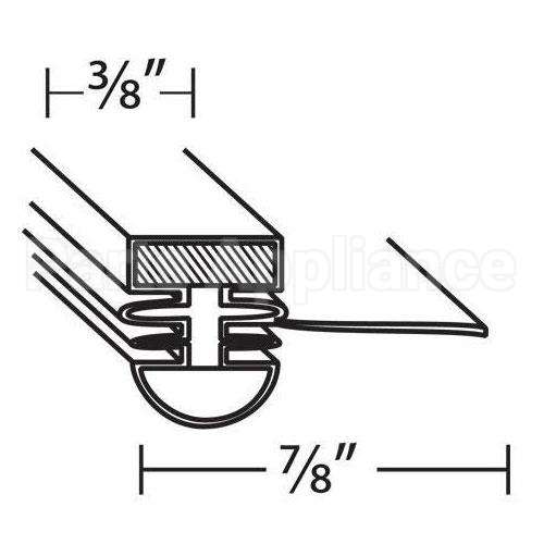 P0123L0800 Compatible Turbo Air Gasket, 53 1/2 X 25 1/2