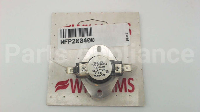 P200400 Williams Comfort Products F145-30F Selector Switch