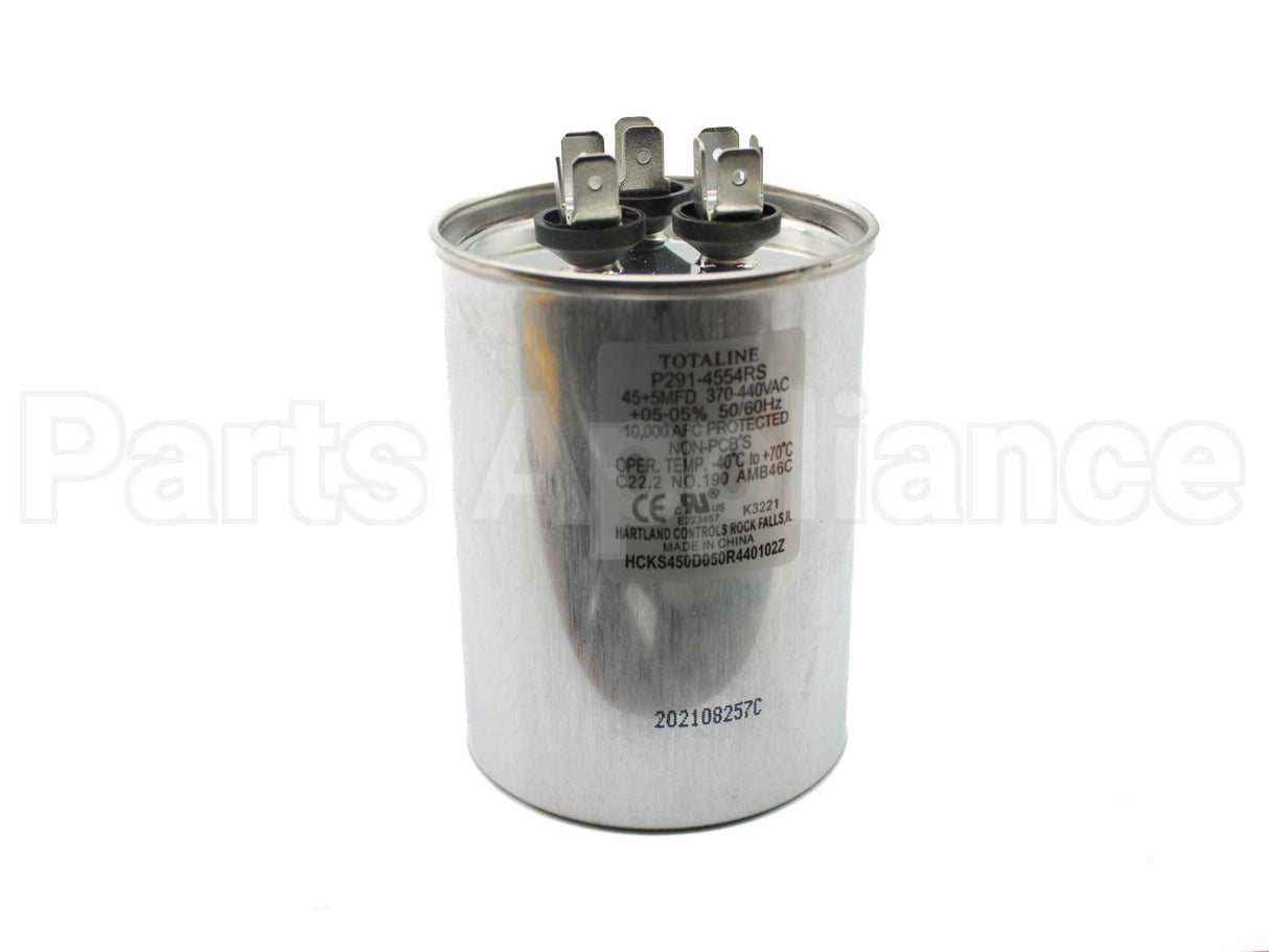 P291-4554RS Carrier Dual Capacitor 45/5 440V Rnd