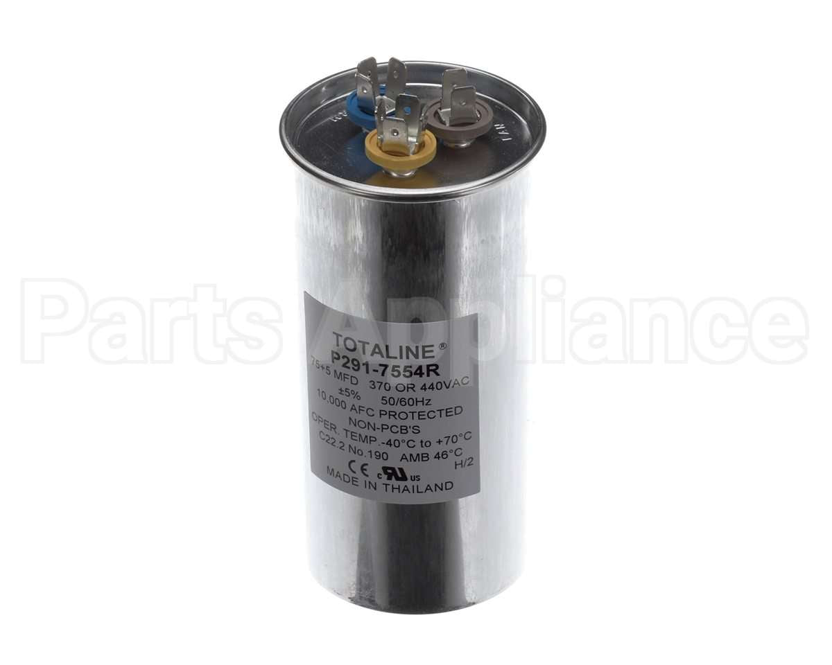 P291-7554R Bryant Payne Dual Capac 75/5 Mfd 440V Round