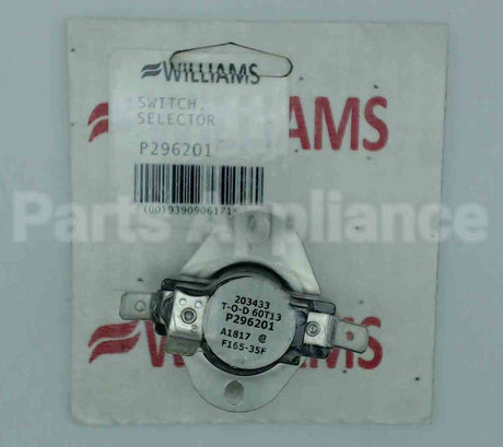 P296201 Williams Comfort Products 165F 35F Dif Switch