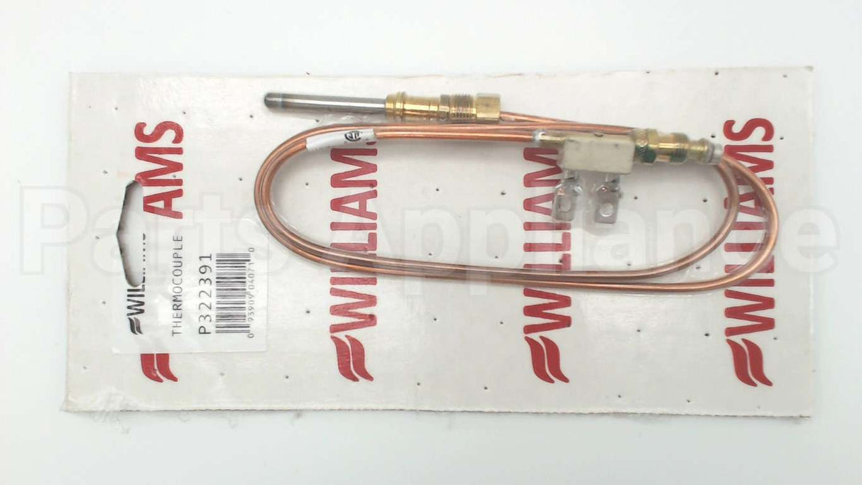 P322391 Williams Comfort Products Thermocouple W/ Junction Box