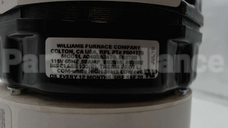 P501779 Williams Comfort Products 115V Blower Motor
