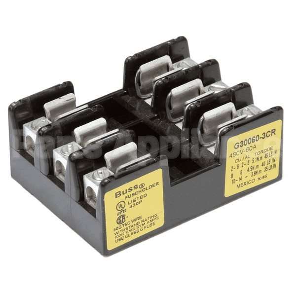 P5045792 Compatible Pitco Fuseblock, 3 Post 480V 6 0A