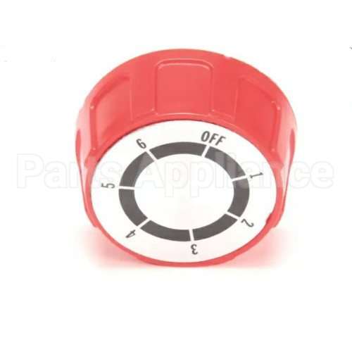 P9-70701-41-2 Compatible Lang Knob, Red, 6 Heat, Off-1-6