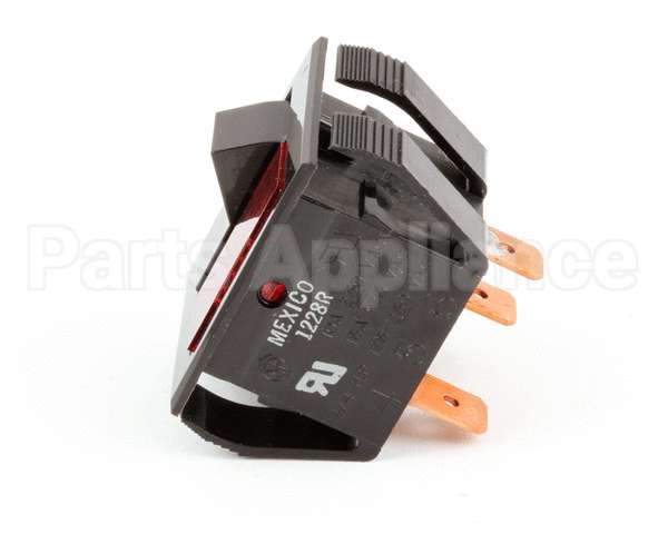 P9101-35 Anets Sw,Spst 10A W/Light Red 120V