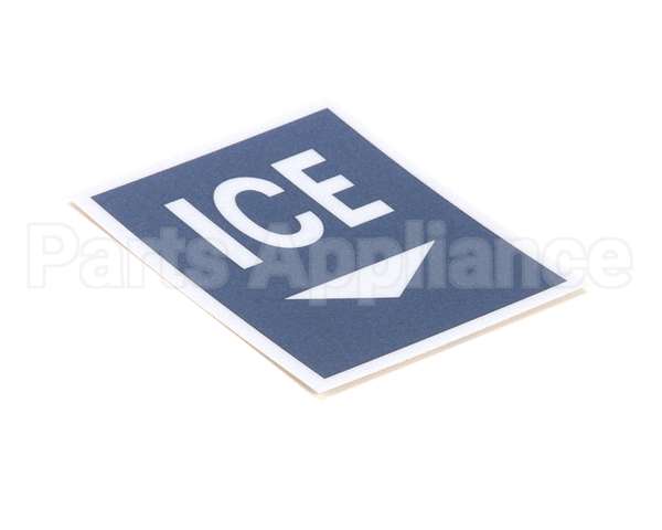 PD502622 Follett Label,Ice Disp Cvr Lvr