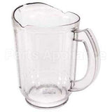 PL60CW135 Compatible Cambro Pitcher 60 Oz Plst-135 Hammered/Clear