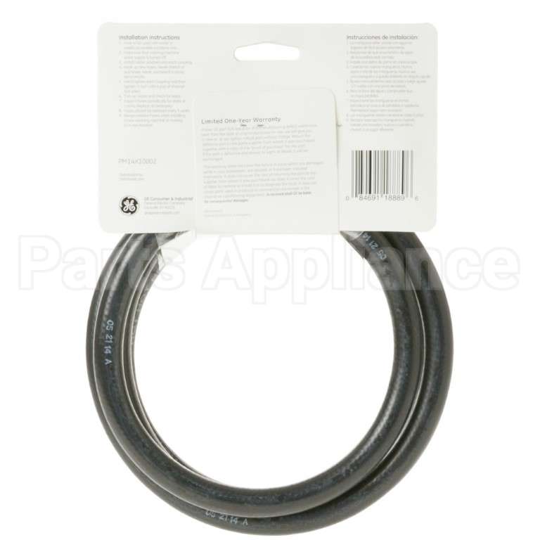 PM14X10002 GE 2Pk 4Ft Rubber Inlet Hoses