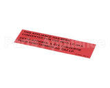 PP10426 Pitco Label,Gas Notice Cvrsn Lp