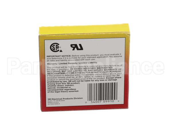 PP10775 Pitco Tape,Electrical Ht Res Wht 3/4