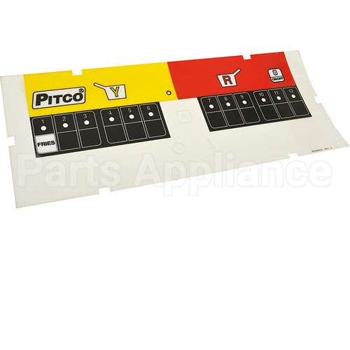 PTA6096401 Compatible Pitco Lbl, Ovrly 2 Zn Fries
