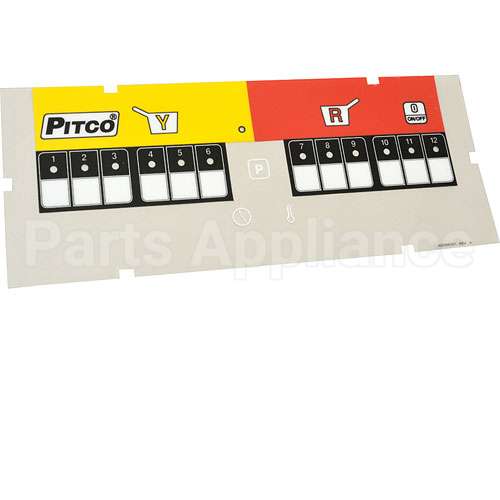 PTA6096501 Compatible Pitco Lbl, Ovrly 2 Zn Blank