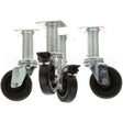 PTB3901504 Compatible Pitco Casters, 4"Wheel, 9"Lift, 4 Pk