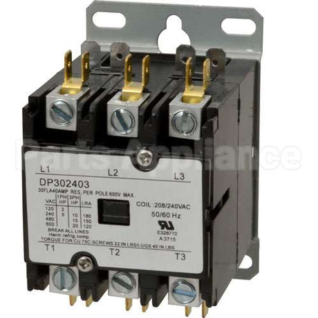 PTP5045358 Compatible Pitco Contactor 3P 25/35A 208/240V