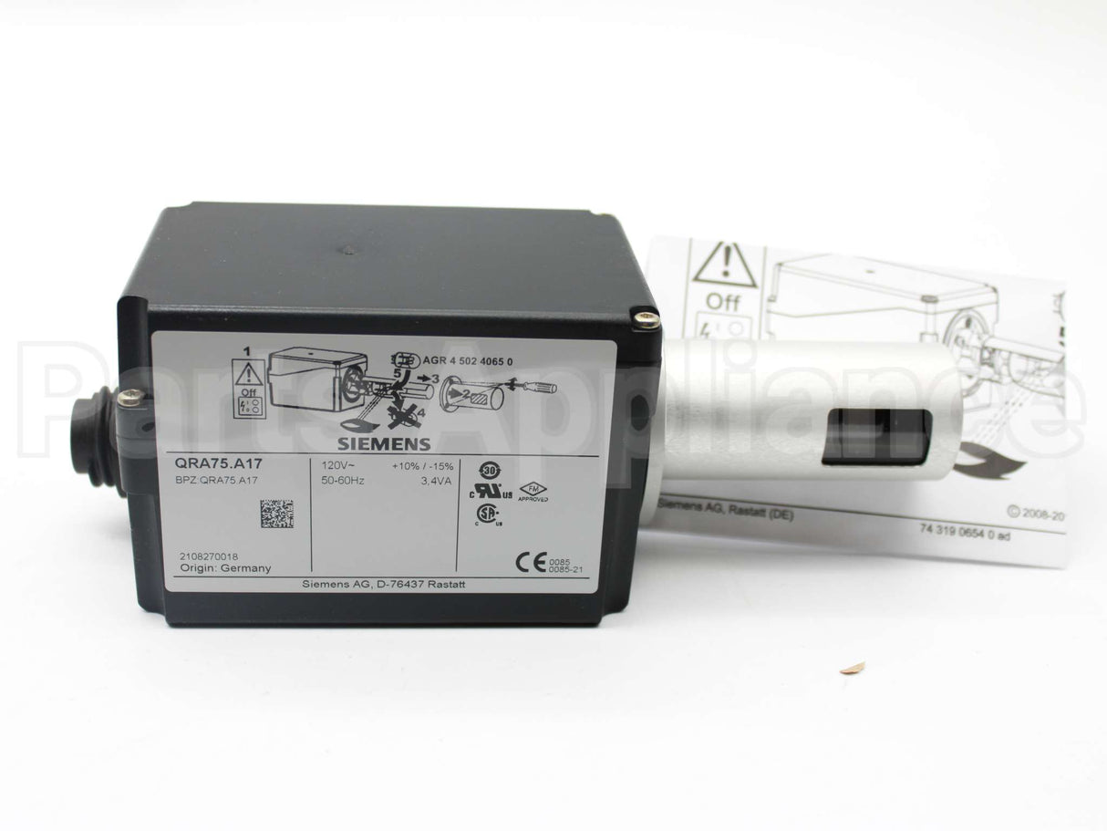QRA75.A17 Siemens Combustion Self Check Uv Detector
