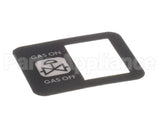 R10657 Blodgett Decal, Manual Gas Switch