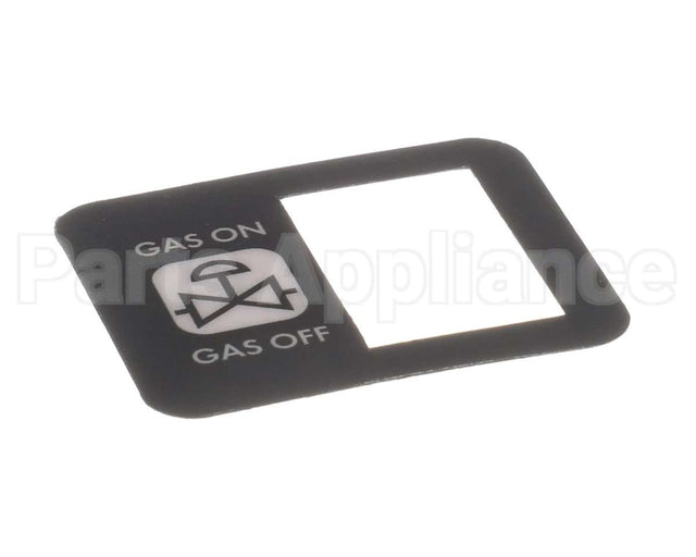 R10657 Blodgett Decal, Manual Gas Switch