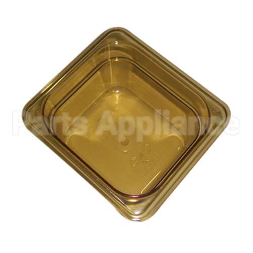 RBMDFG205P00AMBR Compatible Rubbermaid Amber Pan - 1/6 Size, 4" Deep