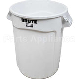 RBMDFG263200WHT Compatible Rubbermaid Trash Can-32Gal Rnd Wht