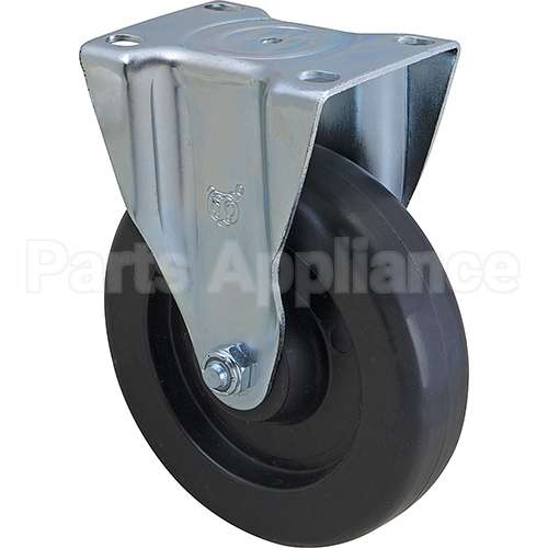 RBMDFG4614L40000 Compatible Rubbermaid Caster, Plate5"Od, Rigid, Black
