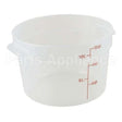 RFS12PP-190 Compatible Cambro 12Qt Round Container-190 Semi-Clr
