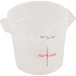 RFS1PP-190 Compatible Cambro Container-Soft Rd 1 Qt Semi-Clr