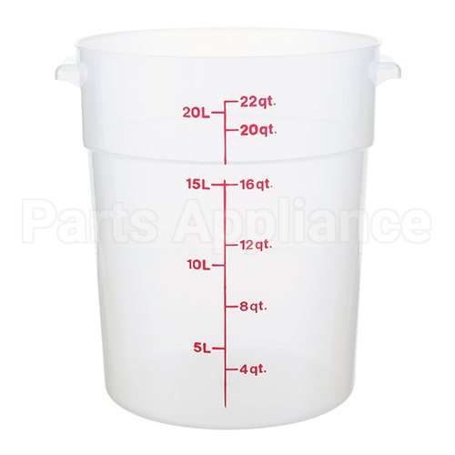 RFS22PP190 Compatible Midwest Appliance Parts Container Soft Rd 22Qt Semi-Clr