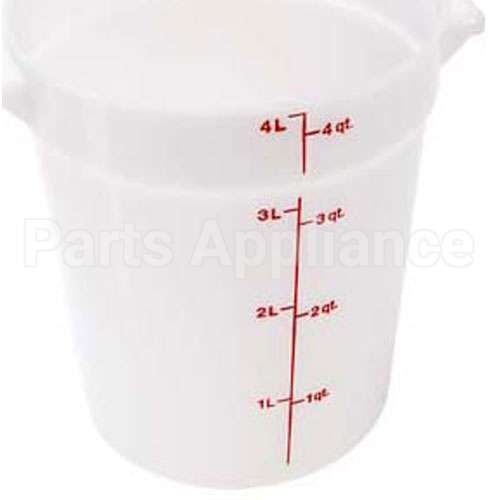 RFS4148 Compatible Cambro Container Rnd 4Qt -148 Poly/White
