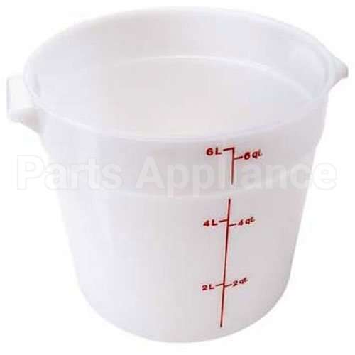 RFS6148 Compatible Cambro Container10"Rd, 6 Qt, W Ht