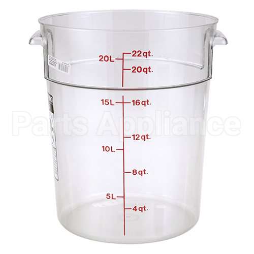 RFSCW22-135 Compatible Cambro Cntainer Clr Rd 22Qt-135