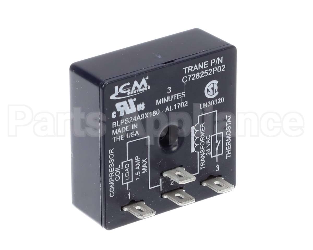 RLY1634 Trane 24V .5A 3Min Time Delay Relay