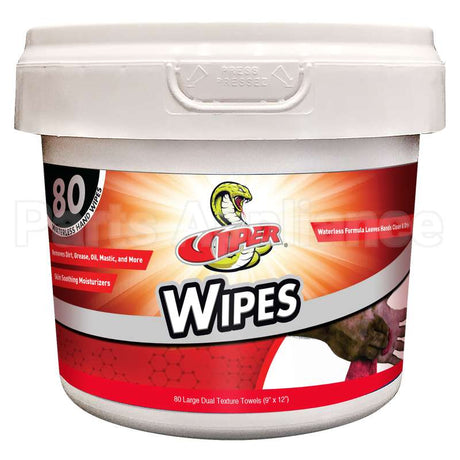 RT600D Viper Wipes Waterless Hand Wipes - 80 Count Compatible